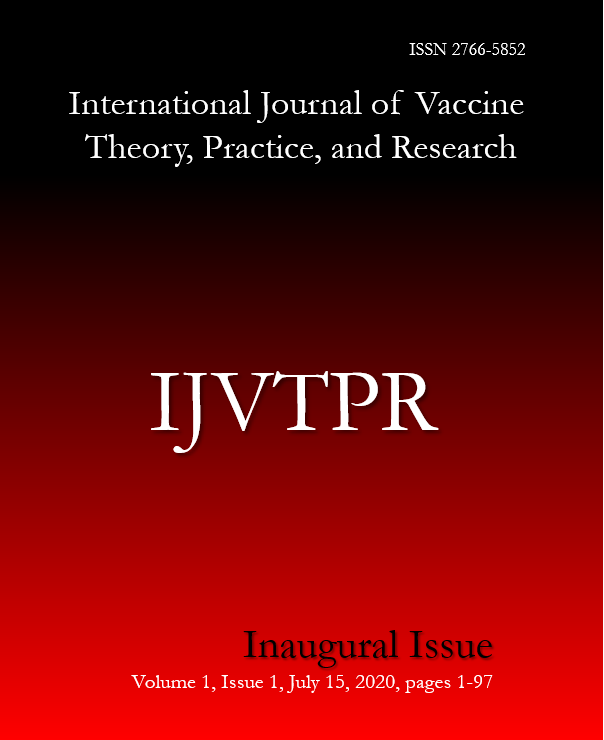 Front page of the Inaugural Issue of IJVTPR